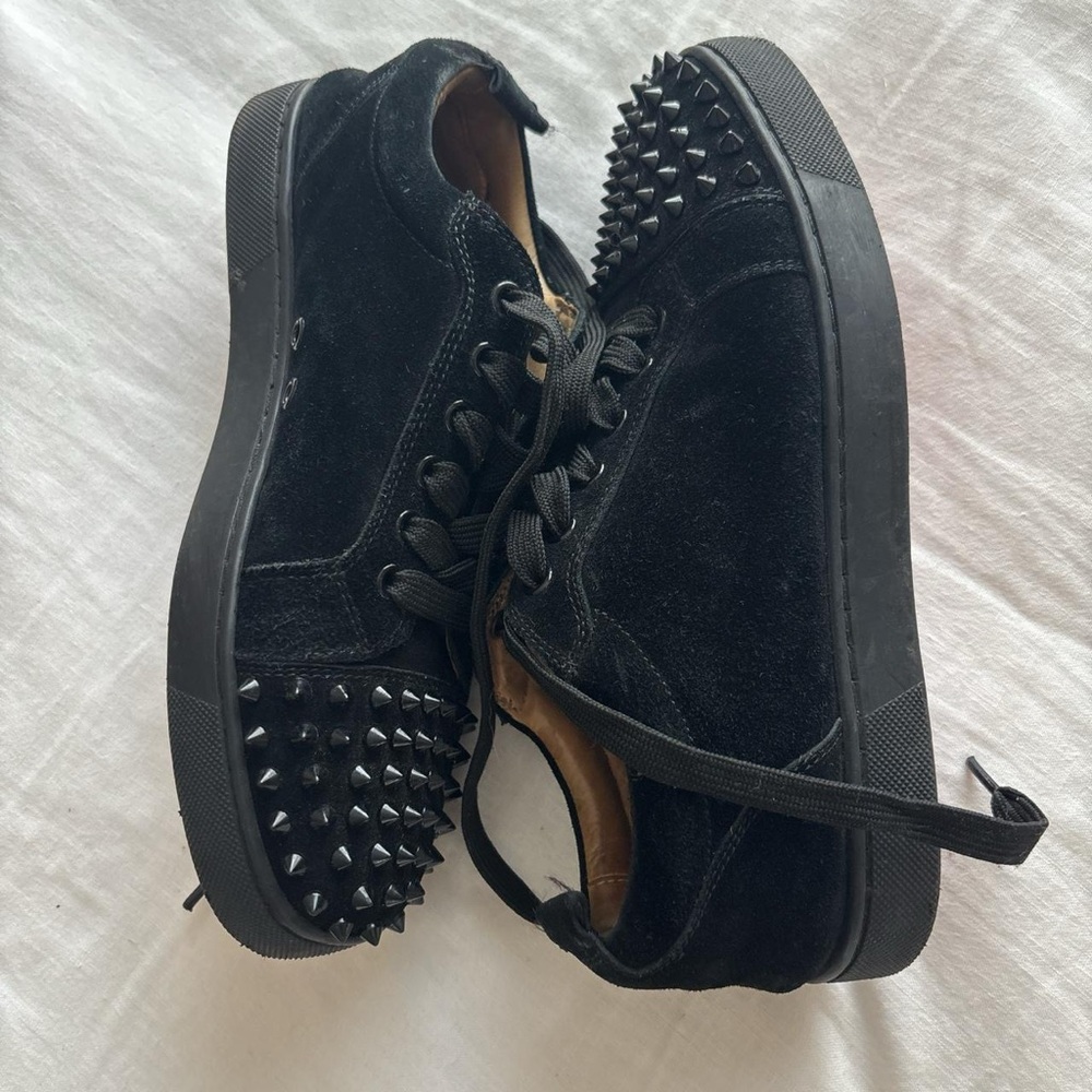 Christian Louboutin Black Shoes with Signature Red Soles - Picture 2 of 5